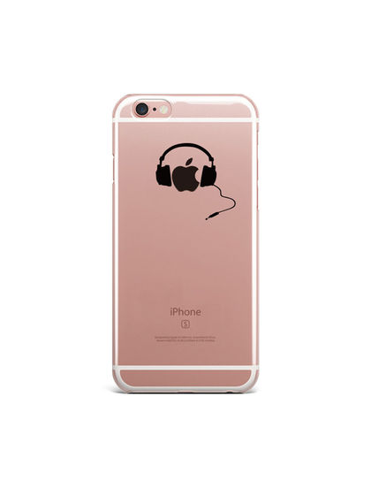 SkinAT|男款|手机配件|SkinAT 中号耳麦透明手机壳 iPhone 6P/6sP