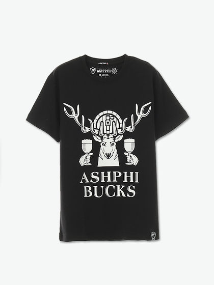 ASH'PHI|ASH'PHI|男款|T恤|ASH'PHI 女款 BUCK KING 雄鹿印花T恤