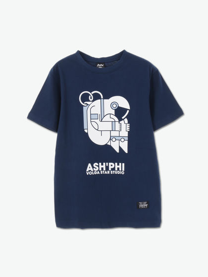 ASH'PHI|ASH'PHI|男款|T恤|ASH'PHI 飞船，宇航员 男款短袖T恤