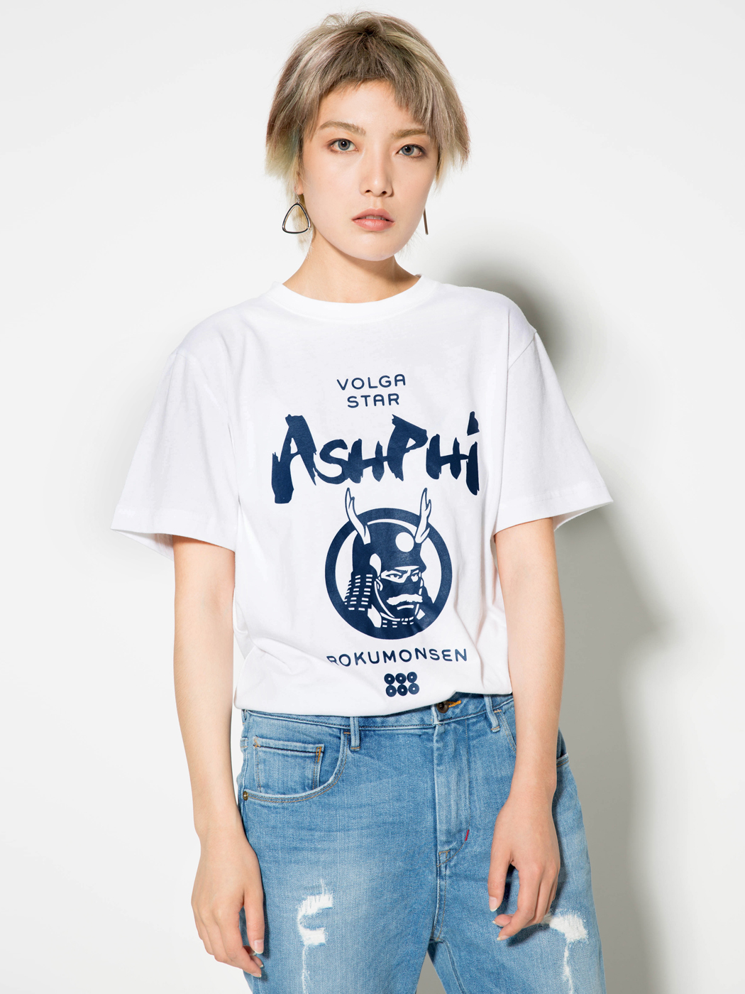 ASH'PHI|女|ASH'PHI 六纹钱-真红骑兵 短袖T恤