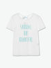 NeverMoredesign|NeverMoredesign|男款|T恤|NeverMoredesign 后绑带印花短Tee 白色