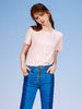 NeverMoredesign|NeverMoredesign|男款|T恤|NeverMoredesign 后绑带印花短Tee 粉色