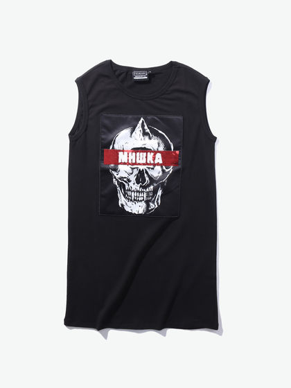 Mishka|男款|连衣裙|Mishka 无袖骷髅印花连衣裙