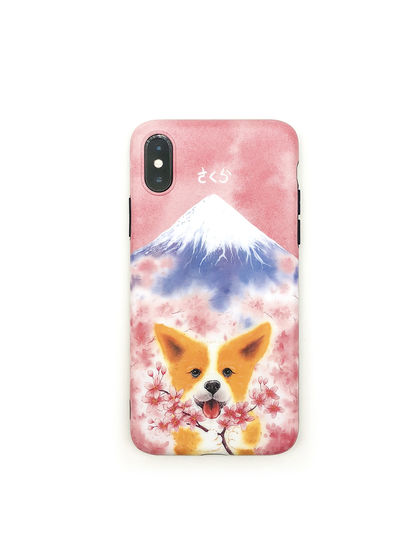 COINK ART & DESIGN|COINK ART & DESIGN|男款|手机配件|COINK ART & DESIGN 子俊-旅行柯基 樱原创iPhone手机壳 iPhone7/8/7P/8P/X