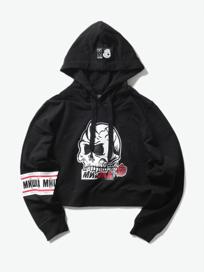 Mishka|男款|卫衣|Mishka 女款骷髅印花连帽套头卫衣