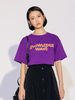 3OMETHINGCHIC|3OMETHINGCHIC|男款|T恤|3OMETHINGCHIC 撞色流行紫短袖T恤