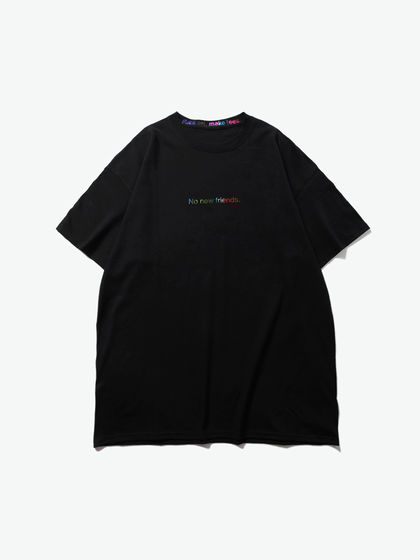 Fuck art,make tees|Fuck art,make tees|男款|T恤|F.A,M.T. “No new friends.”slogan短袖T恤