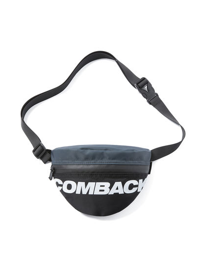COMBACK|男款|手拎包/单肩包|COMBACK LOGO印花系列 黑灰色 斜挎胸包腰包