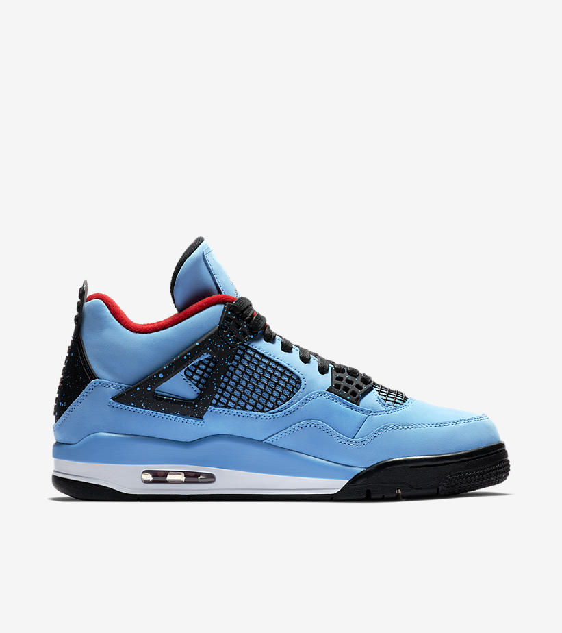 airjordan4xtravisscottcactusaj4藍麂皮聯名